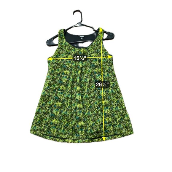 Rafaella Womens Sleeveless Green Black Geometric Print Boho Tank Top S - Picture 7 of 10